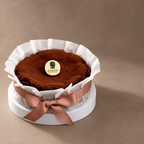 Chocolate Burnt Cheesecake by Bake by Banyan Tree – styled cake arrangement