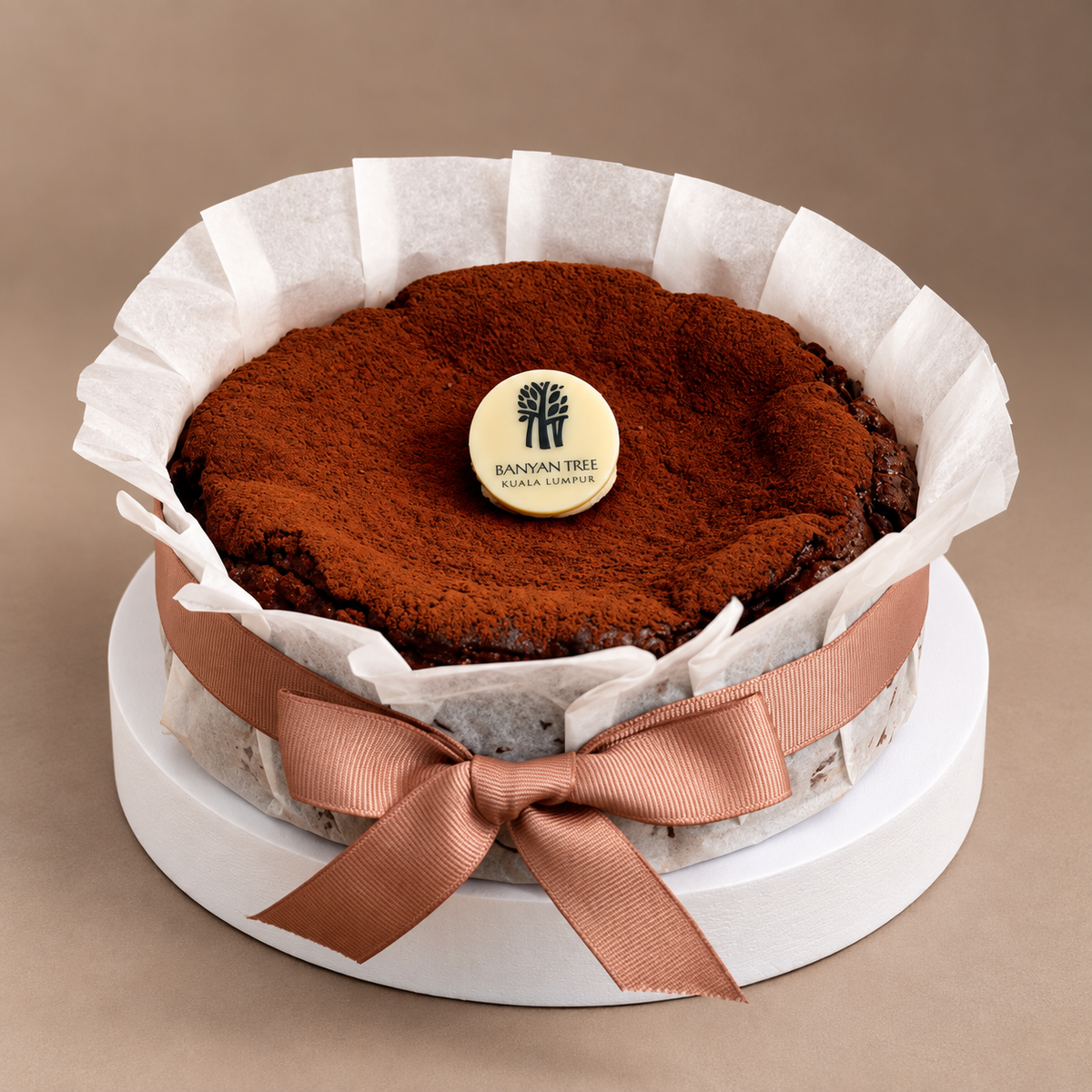 Chocolate Burnt Cheesecake by Bake by Banyan Tree – whole cake