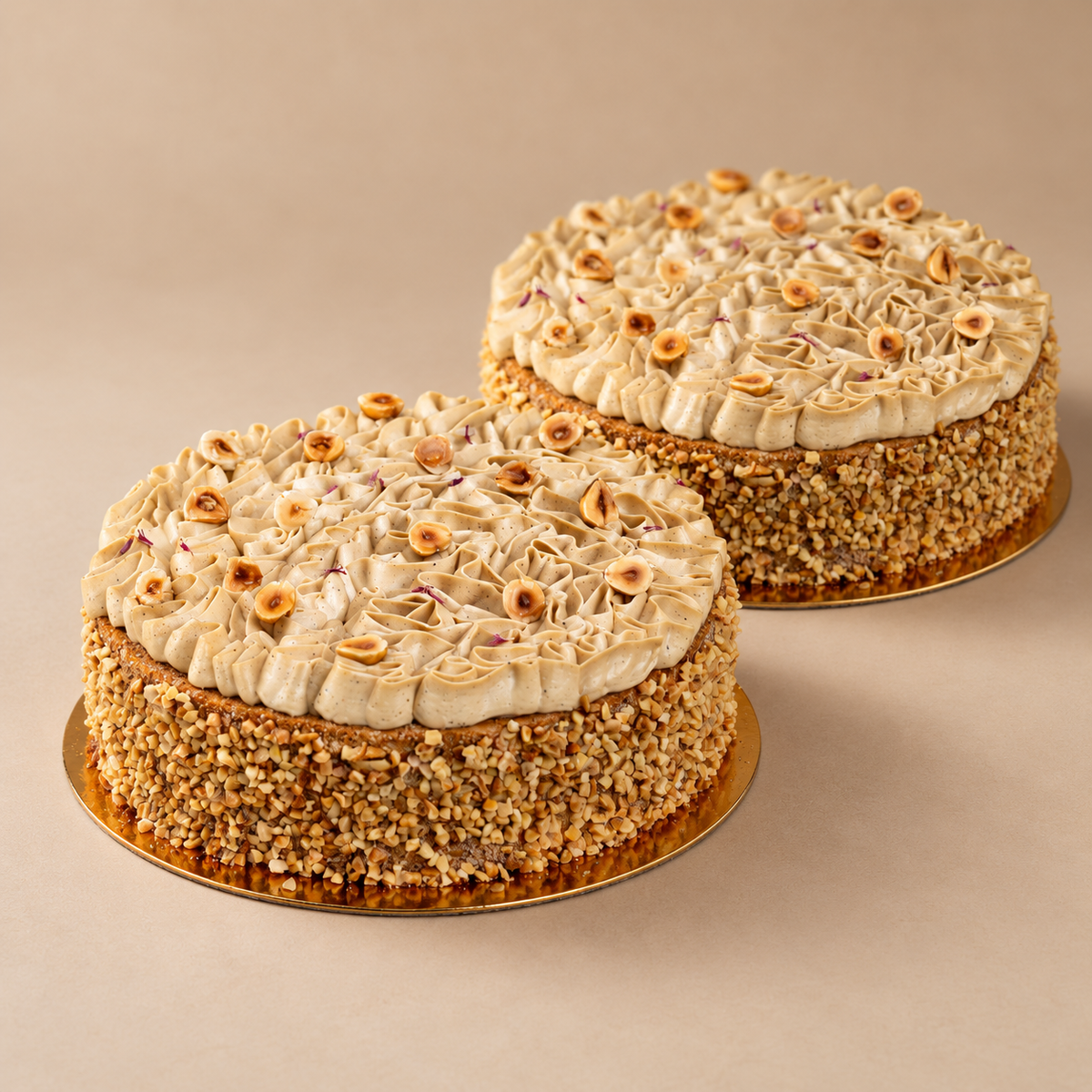 Hazelnut Coffee Cake by Bake by Banyan Tree – styled cake arrangement