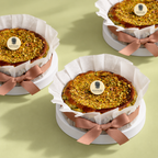 Pistachio Burnt Cheesecake by Bake by Banyan Tree – styled cake arrangement